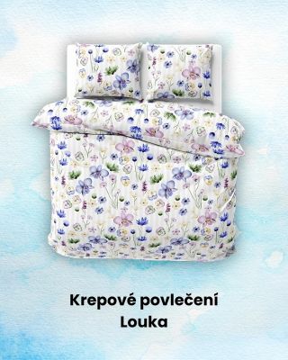 ✨ Které z těchto dvou povlečení byste si vybrali vy? ✨ 1️⃣ Krepové povlečení Louka (jemná bílo-fialová kombinace) 2️⃣...